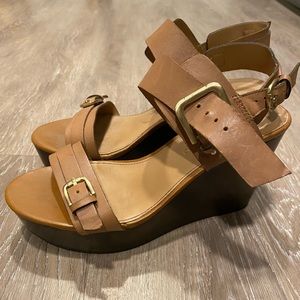 Wedges heels. Used; good condition